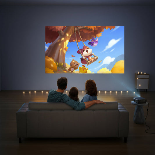 Vidéoprojecteur 4K WiFi6 Bluetooth 1000 ANSI Full HD Autofocus Portable